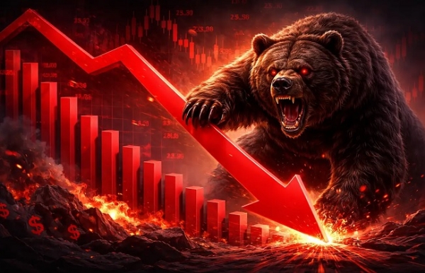 शेयर बाजार के लोगो का प्रतीकात्‍मक चित्र