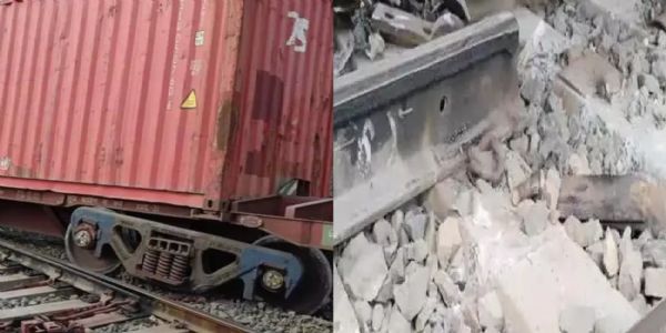 मप्र के शाजापुर में मालगाड़ी पटरी से उतरी, दो हिस्सों में बंटी ट्रेन, रेल यातायात ठप