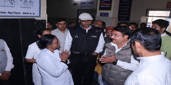 राज्य मंत्री पटेल ने मैहर सिविल अस्पताल में स्वास्थ्य सुविधाओं एवं व्यवस्थाओं का किया निरीक्षण
