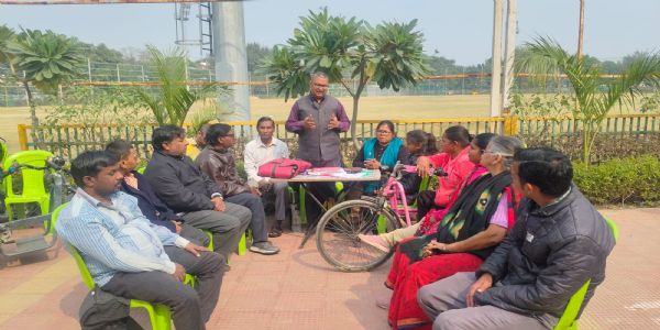 शंकराचार्य के अपमान के खिलाफ दिव्यांग पार्टी का आक्रोश