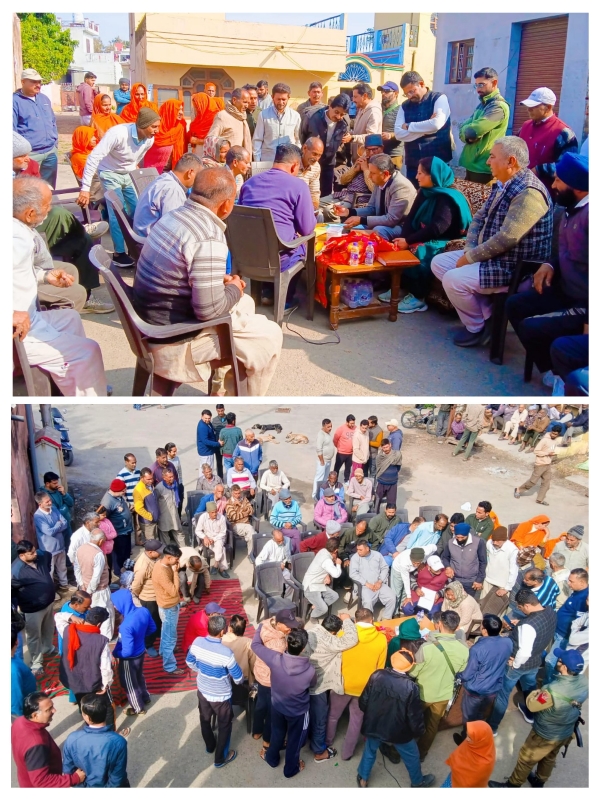 MLA Dr. Bharat Bhushan inaugurated development works and listened to problems in the public court.