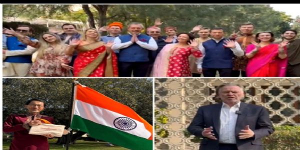 विदेशी राजनयिकों ने भारतीय गणतंत्र दिवस की बधाई दी