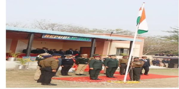 नालंदा जिले के सैनिक स्कूल में गणतंत्र दिवस पर शान से लहराया तिरंगा
