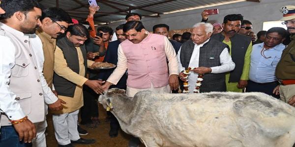 मुख्यमंत्री डॉ. यादव ग्राम पंचायत मढ़ी महिदपुर में आयोजित विशेष ग्राम सभा में हुए शामिल