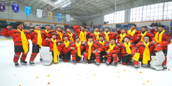 केआईडब्ल्यूजी में आर्मी ने बरकरार रखा आइस हॉकी स्वर्ण, हरियाणा ओवरऑल चैंपियन