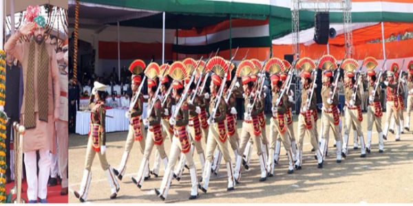 हरियाणा के मुख्यमंत्री ने गुरुग्राम में गणतंत्र दिवस पर फहराया राष्ट्रीय ध्वज, शहीदों को किया नमन