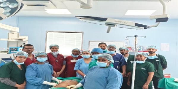 पेसमेकर के बावजूद सदर अस्पताल ने की सफलतापूर्वक लेप्रोस्कोपिक सर्जरी