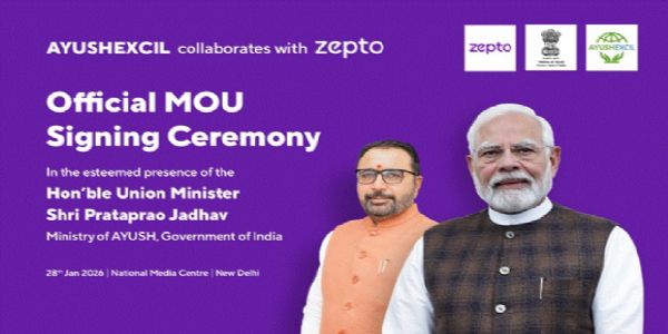 आयुष निर्यात संवर्धन परिषद और ज़ेप्टो के बीच होगा समझौता