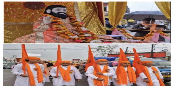 कठुआ में गुरु रविदास जी के प्रकाशोत्सव पर सत्संग और भव्य शोभायात्रा का आयोजन