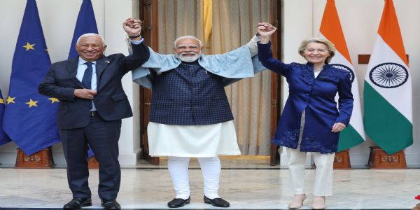 (लीड) भारत-ईयू एफटीए का अंतिम मसौदा मंजूर, रक्षा-प्रतिरक्षा साझीदारी करार पर भी हुए हस्ताक्षर