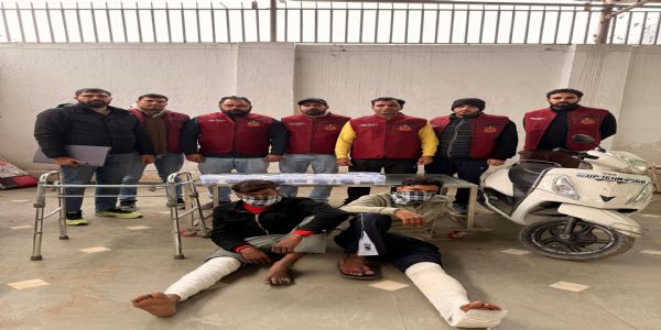 मुठभेड़ के बाद तीन बदमाश गिरफ्तार