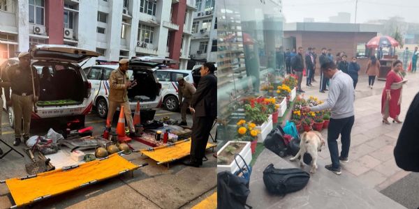 लीड- गुरुग्राम में 26 स्कूलों को बम से उड़ाने की धमकी,दिनभर चली जांच