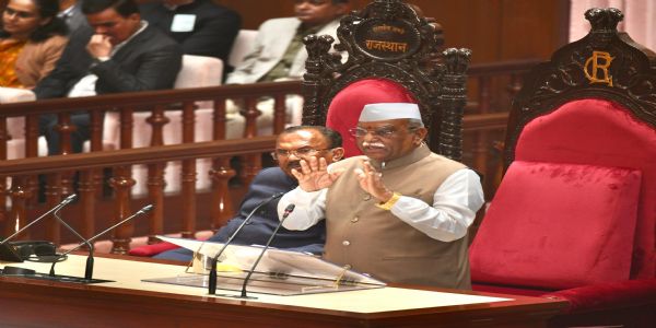 राज्यपाल हरिभाऊ बागडे ने सोलहवीं राजस्थान विधानसभा के पंचम सत्र में अभिभाषण दिया