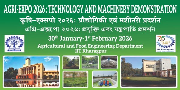 आईआईटी खड़गपुर का ‘एग्री-एक्सपो 2026 : प्रौद्योगिकी एवं मशीनरी प्रदर्शन का आयोजन