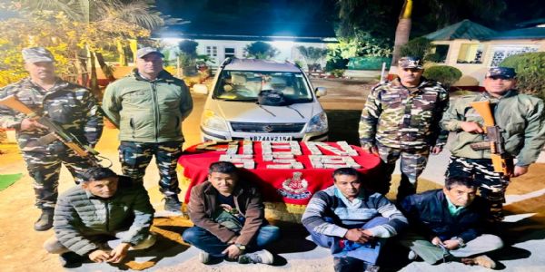 एसएसबी की बड़ी कार्रवाई- लाखों की नकदी जब्त, चार को दबोचा