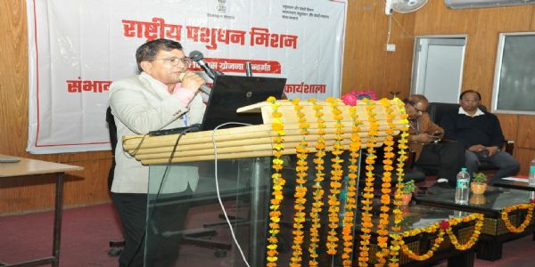 पशुपालन विभाग द्वारा राष्ट्रीय पशुधन मिशन के तहत संभाग स्तरीय कार्यशाला का आयोजन