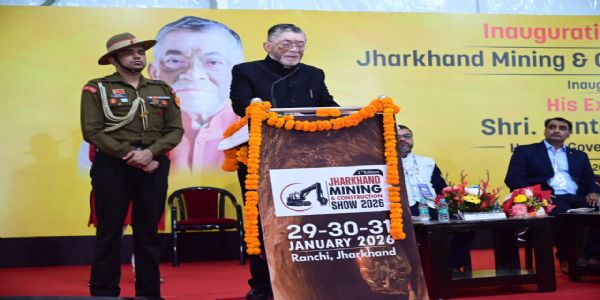 राज्यपाल ने झारखंड माइनिंग और कंस्ट्रक्शन शो का किया उद्घाटन, बाेले-देश के खनन क्षेत्र में झारखंड की भूमिका अहम
