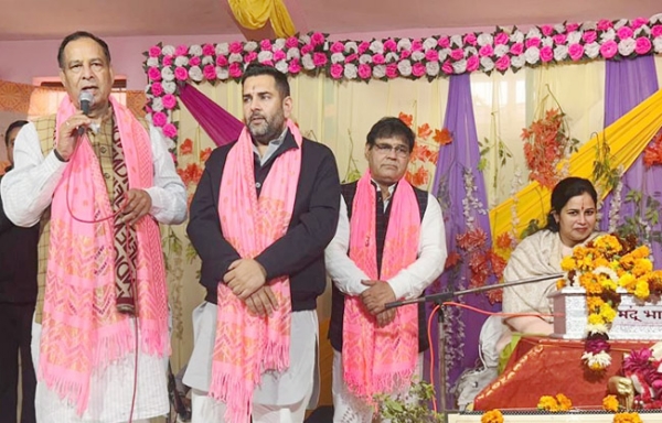 सोनीपत: भारतीय जनता पार्टी के     प्रदेश अध्यक्ष मोहनलाल बडौली कार्यक्रम में बोलते हुए