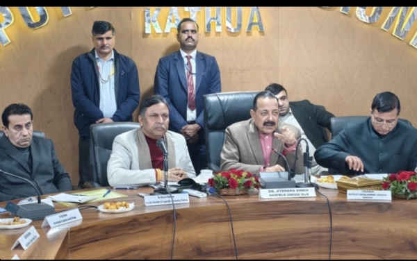 Dr Jitendra Singh holds review meeting on development works in Kathua, allocates Rs 10 crore for temporary repairs and Rs 2 crore for damaged structures