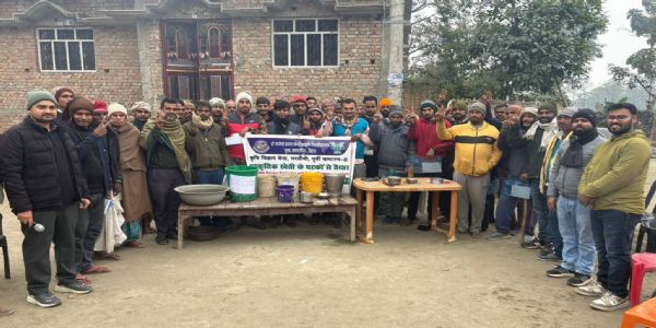 प्राकृतिक खेती को लेकर किसानो को दिया गया तीन दिवसीय प्रशिक्षण