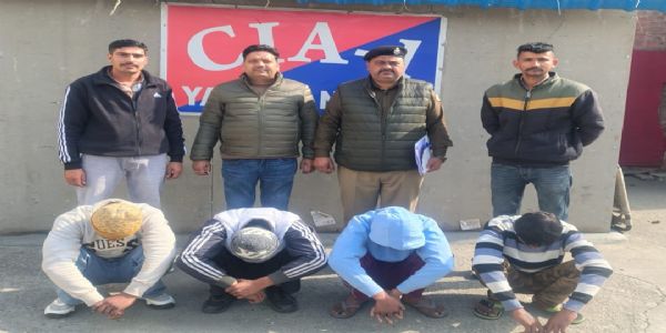 यमुनानगर: मोटर वायर चोरी गिरोह के चार आरोपी काबू, 18 वारदातों की गुत्थी सुलझी