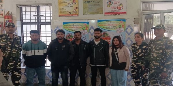 बिहार में भारत-नेपाल सीमा के सुपौल जिला अन्तर्गत एक बंग्लादेशी महिला समेत पांच गिरफ्तार