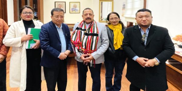 मिजोरम भाजपा के नेताओं ने जितेन्द्र सिंह से की मुलाकात, ज्ञापन सौंपा