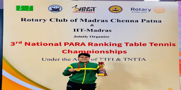 मुरादाबाद के कुणाल अरोड़ा ने टेबल टेनिस चैंपियनशिप में स्वर्ण पदक जीता