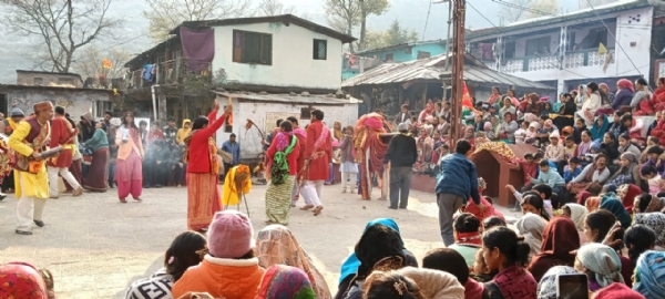 गैंडा बध के साथ भटवाड़ी गांव में पांडव नृत्य संपन्न ।।