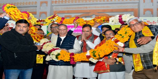 मुख्यमंत्री भजनलाल शर्मा सप्तऋषि मंडल के कार्यक्रम में शामिल हुए