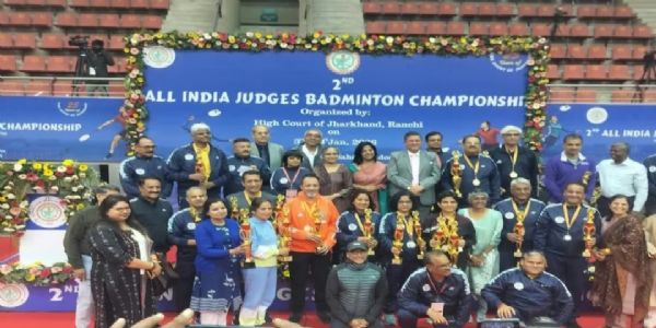 ऑल इंडिया जजेज बैडमिंटन चैंपियनशिप का समापन, न्यायाधीशों ने किया उत्कृष्ट खेल प्रदर्शन