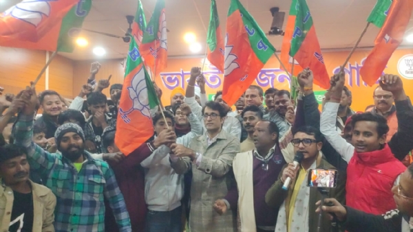 भाजपा के राष्ट्रीय प्रवक्ता प्रदीप भंडारी के नेतृत्व में सैकड़ों लोगों ने थामा भाजपा का दामन