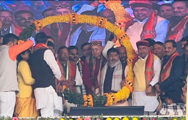 उत्साह से लबरेज भाजपाइयों ने नवनियुक्त प्रदेश अध्यक्ष पंकज चौधरी का किया शानदार स्वागत