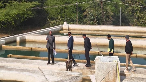 विधायक कलेक्टर ने किया वाटर फिल्टर प्लांट का निरीक्षण