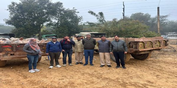 अवैध खनिज गतिविधियों में 552 कार्रवाई, 76 एफआईआर, 17 गिरफ्तारी