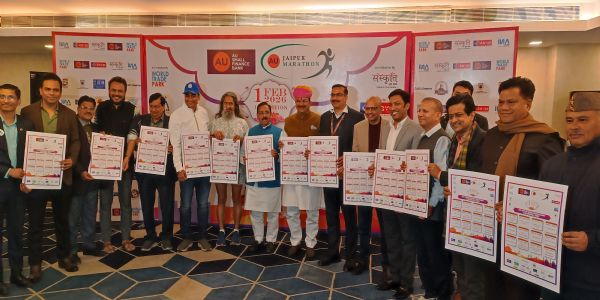 एयू जयपुर मैराथन 2026 के लिए तैयार, एक माह चलेगा फिटनेस महाअभियान