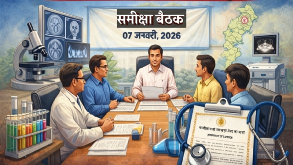 निजी पैथोलैब और डायग्नोस्टिक सेंटरों की समीक्षा बैठक 7 जनवरी को