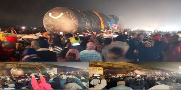 शिवलिंग के दर्शन के लिए पहुंची श्रद्धालुओ की भीड़