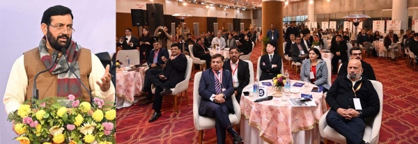 गुरुग्राम में पूर्व बजट परामर्श बैठक में उद्योग एवं विनिर्माण क्षेत्र के प्रतिनिधियों को संबोधित करते मुख्यमंत्री नायब सिंह सैनी।