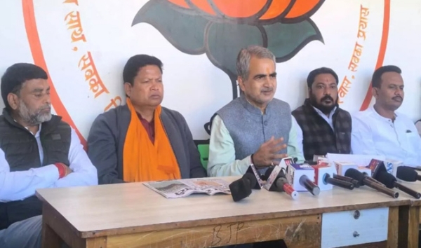 भाजपा प्रदेश प्रवक्ता शिवनारायण पांडेय की प्रेस वार्ता