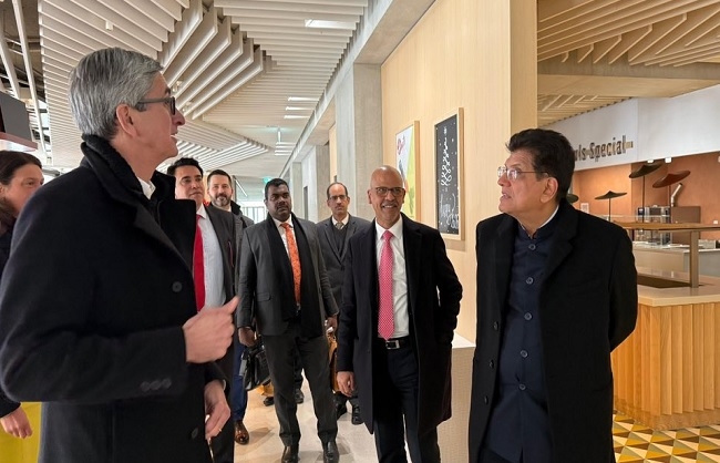 लिकटेंस्टान की प्रमुख कंपनियों के नेताओं के साथ एक केंद्रीय वाणिज्‍य मंत्री पीयूष गोयल