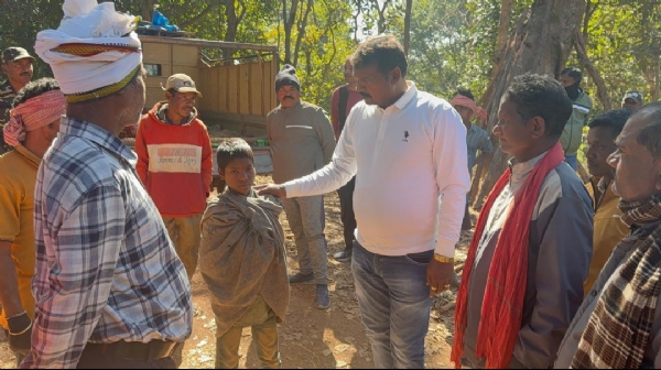 जगन्नाथपुर के विधायक एवं उप मुख्य सचेतक सोनाराम सिंकु घटनास्थल पहुंचे