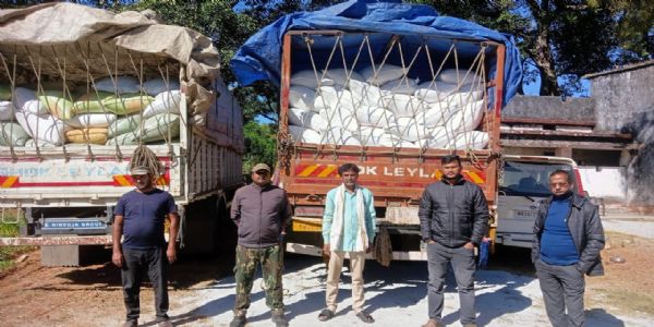 जशपुर: दो ट्रकों से 160 क्विंटल अवैध धान जब्त, कीमत करीब 3.68 लाख