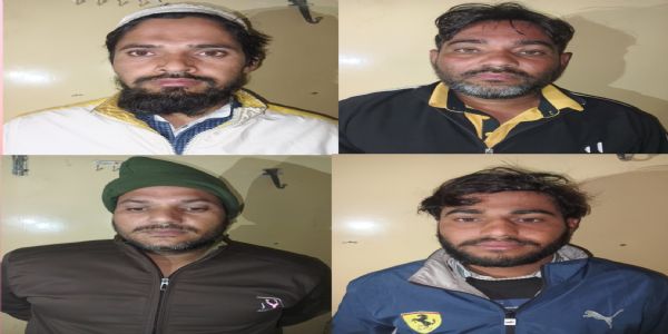 नूंह पुलिस ने सरपंच की टीम पर हमले के आरोप में चार दबोचे