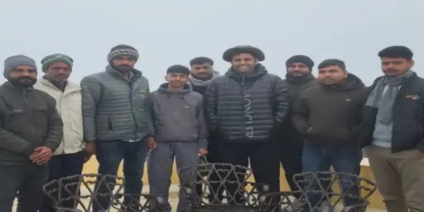 क्रिकेटर सूर्यकुमार यादव ने झालाना लेपर्ड रिजर्व में की जंगल सफारी