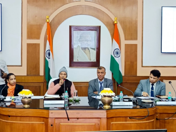 वित्त मंत्री बजट पूर्व बैठक के दौरान