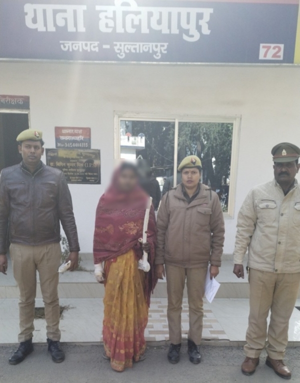 पुलिस की गिरफ्त मे हत्यारोपित