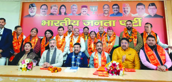 स्वागत कार्यक्रम के दौरान