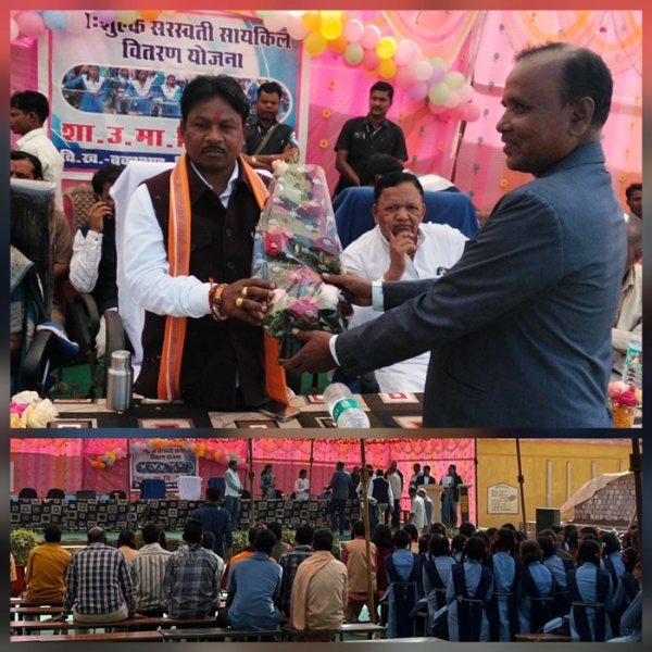 सांसद बस्तर ने 12 स्कूलों की बेटियों को वितरण किया साइकिल सांसद बस्तर ने 12 स्कूलों की बेटियों को वितरण किया साइकिल