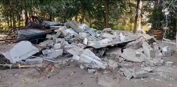 डीएमसी द्वारा ध्वस्त किया गया अवैध निर्माण